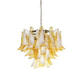 Amber Glass Murano Petals Chandelier - Yiarolight