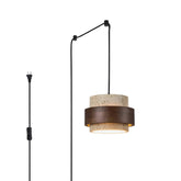Cole Travertine Plug In Pendant Lamp - Yiarolight