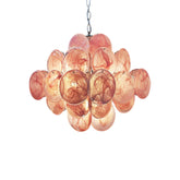 Murano Pink Disks Chandelier - Yiarolight