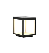 SQUARE FRAME FENCE POST GARDEN LIGHT
