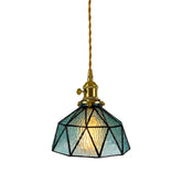 Hand-Pieced Glass Pendant Light