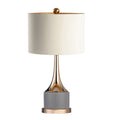 Modern Grey and Gold Two-Tone Table Lamp
