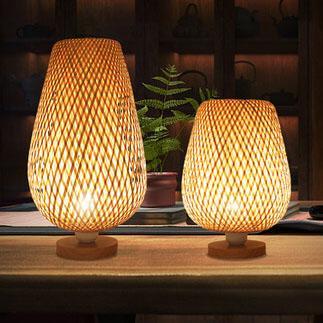 Serene Woven Bamboo Table Lamp