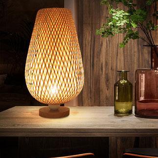 Serene Woven Bamboo Table Lamp