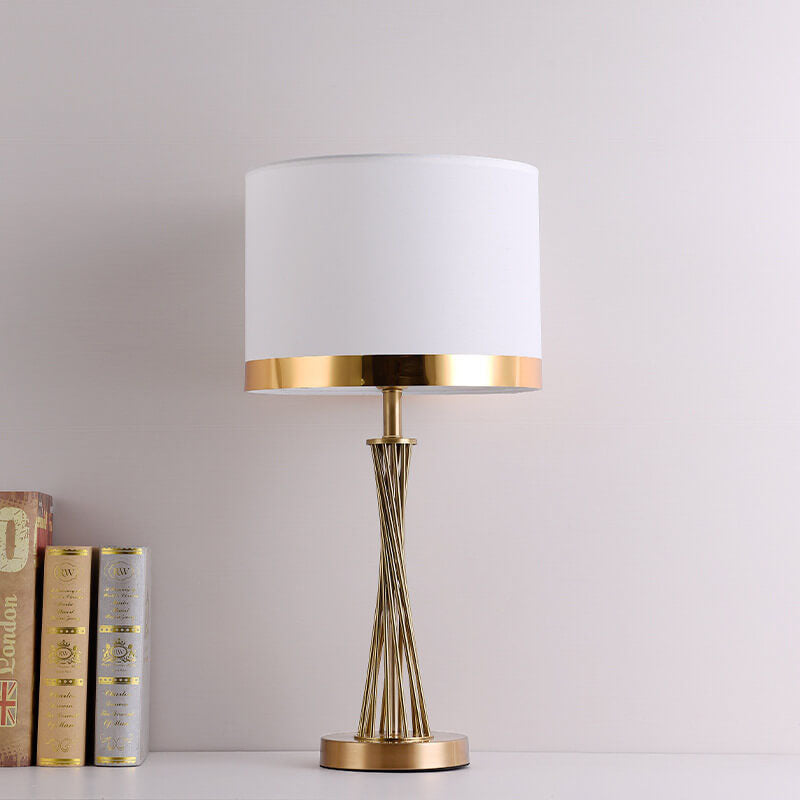 Modern Gold Twisted Wire Table Lamp