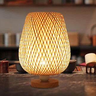 Serene Woven Bamboo Table Lamp