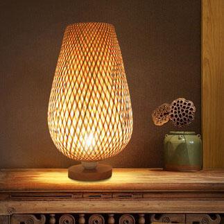 Serene Woven Bamboo Table Lamp