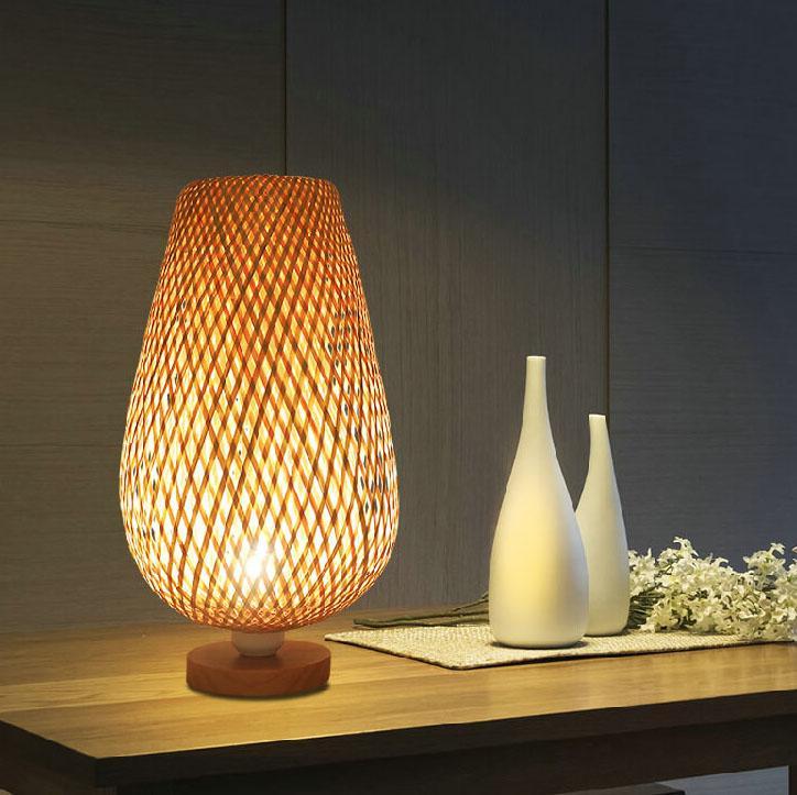 Serene Woven Bamboo Table Lamp