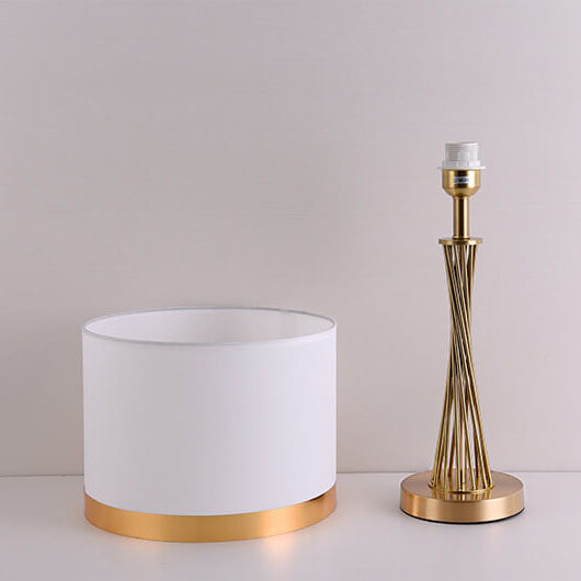 Modern Gold Twisted Wire Table Lamp