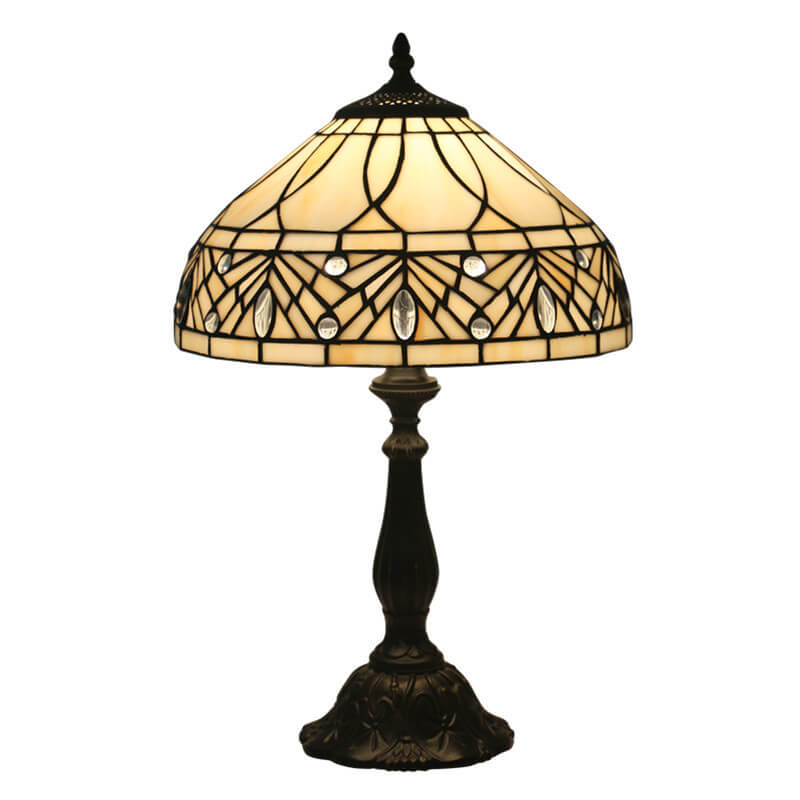 Vintage Art Deco Tiffany Style Table Lamp