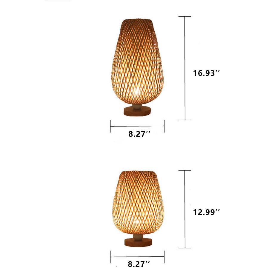 Serene Woven Bamboo Table Lamp