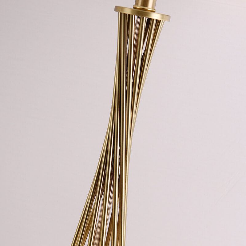 Modern Gold Twisted Wire Table Lamp