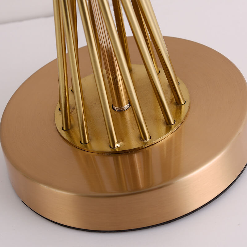 Modern Gold Twisted Wire Table Lamp