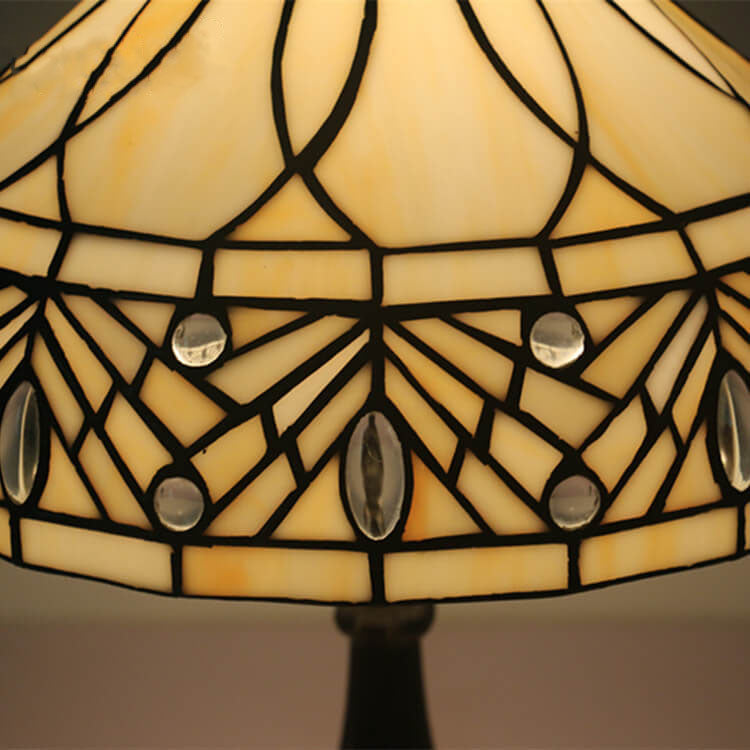 Vintage Art Deco Tiffany Style Table Lamp
