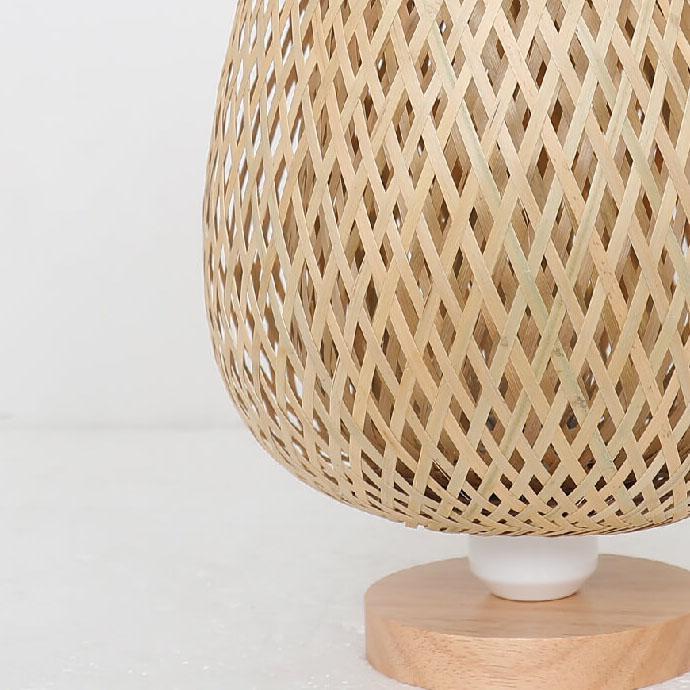 Serene Woven Bamboo Table Lamp