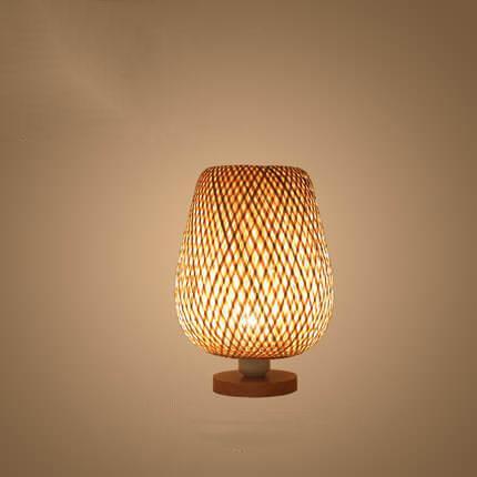 Serene Woven Bamboo Table Lamp