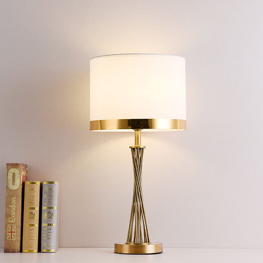 Modern Gold Twisted Wire Table Lamp