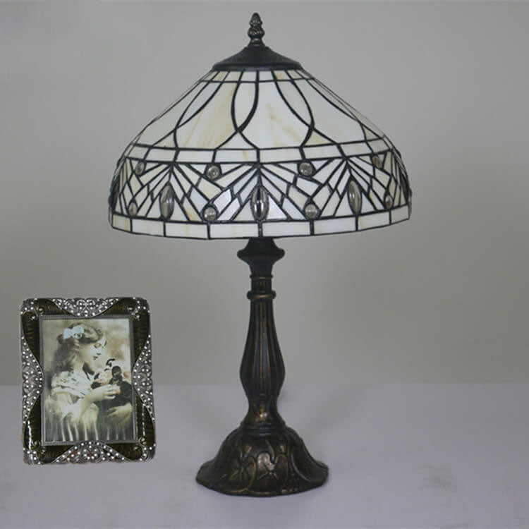 Vintage Art Deco Tiffany Style Table Lamp