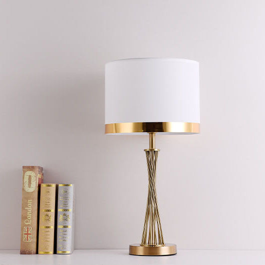 Modern Gold Twisted Wire Table Lamp