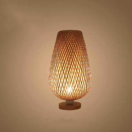 Serene Woven Bamboo Table Lamp