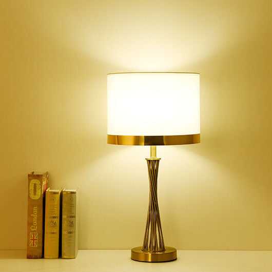 Modern Gold Twisted Wire Table Lamp