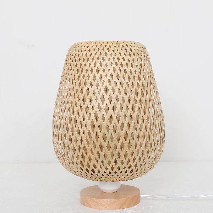 Serene Woven Bamboo Table Lamp