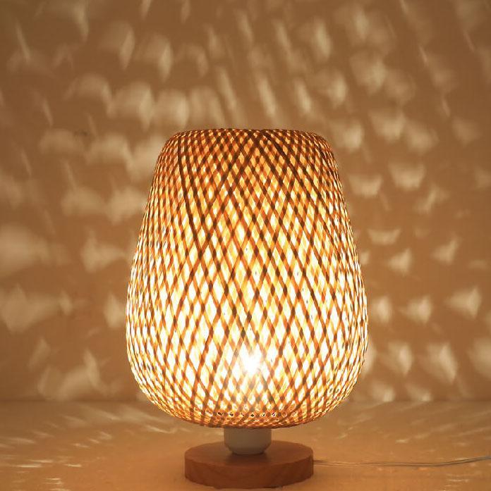 Serene Woven Bamboo Table Lamp