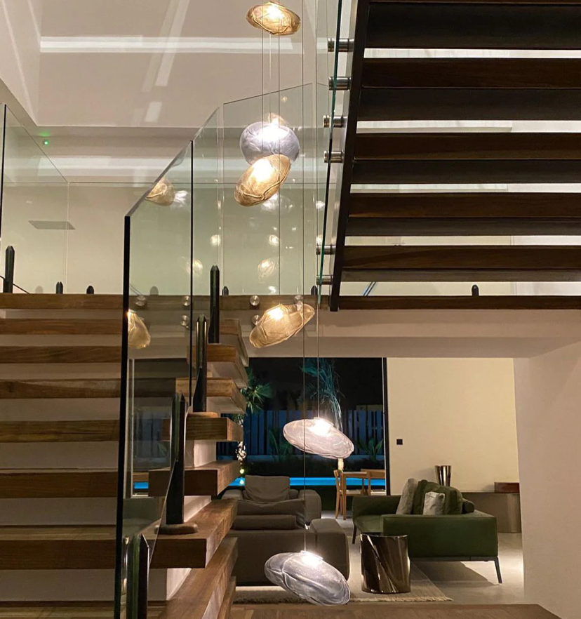 Random Glass Pendant Light