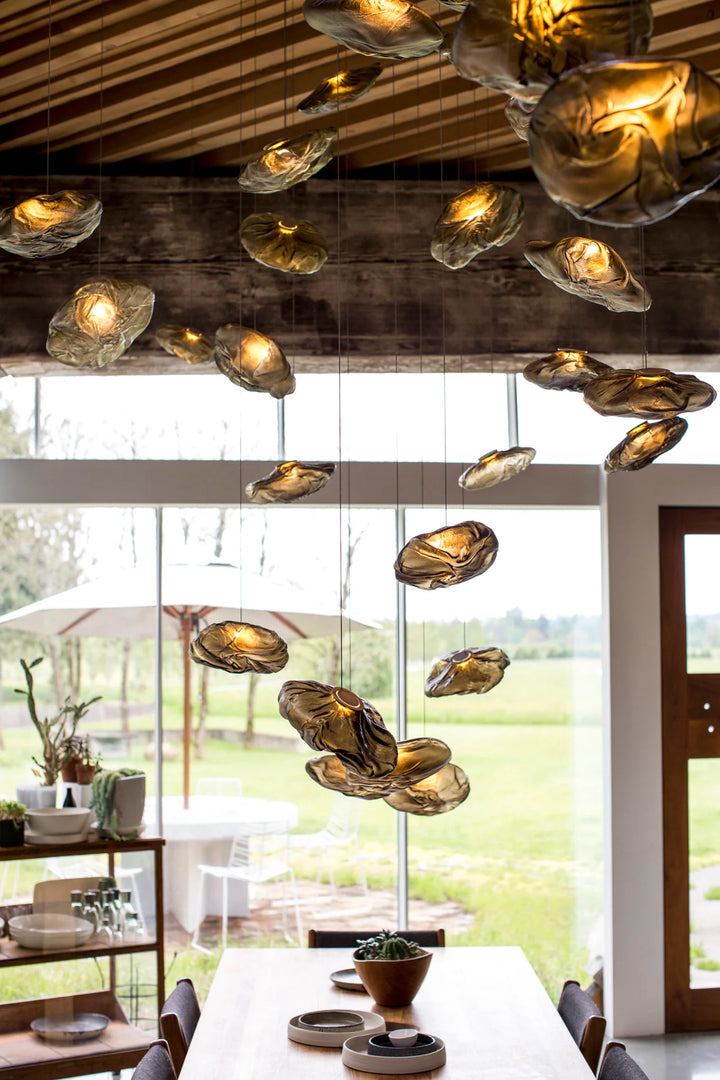 Random Glass Pendant Light