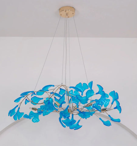 Acrylic Ginkgo Leaf Chandelier