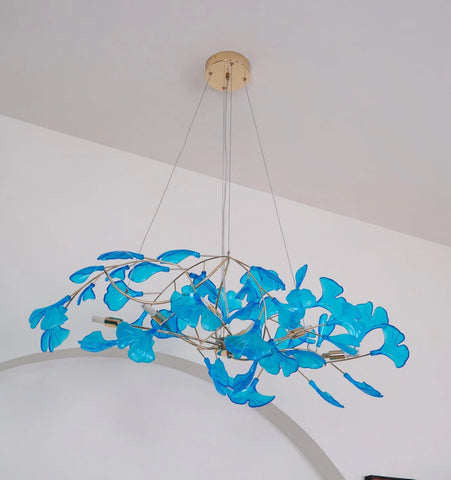 Acrylic Ginkgo Leaf Chandelier