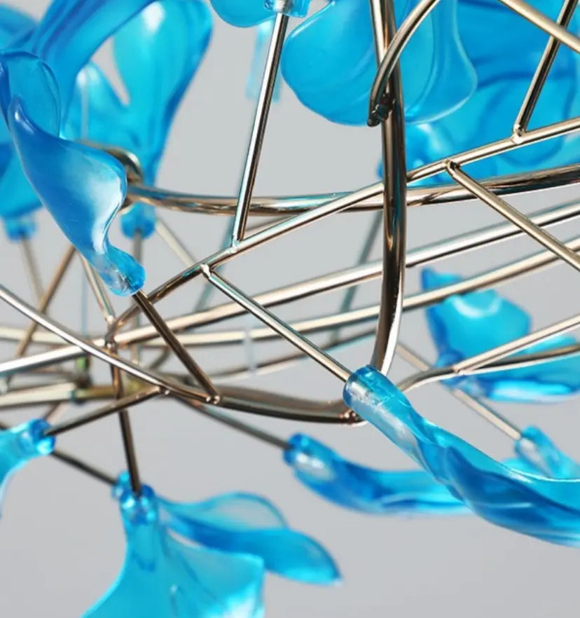 Acrylic Ginkgo Leaf Chandelier