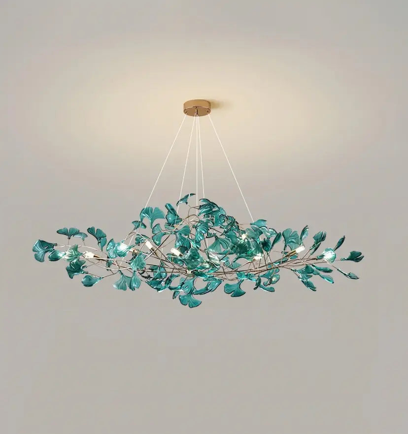 Acrylic Ginkgo Leaf Chandelier