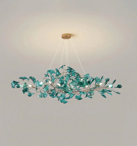 Acrylic Ginkgo Leaf Chandelier