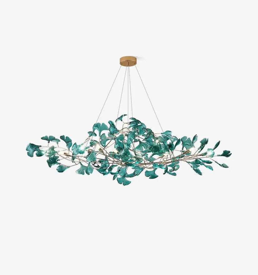 Acrylic Ginkgo Leaf Chandelier