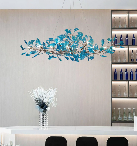 Acrylic Ginkgo Leaf Chandelier