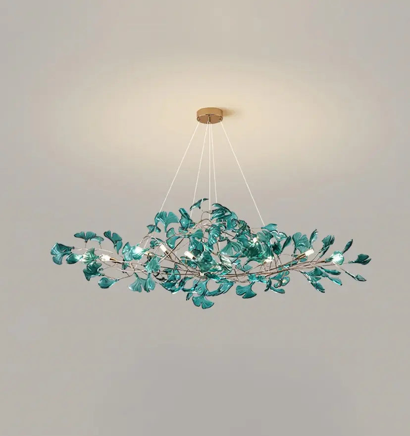 Acrylic Ginkgo Leaf Chandelier