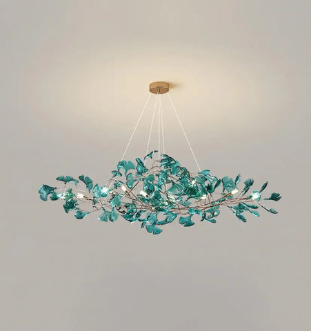 Acrylic Ginkgo Leaf Chandelier