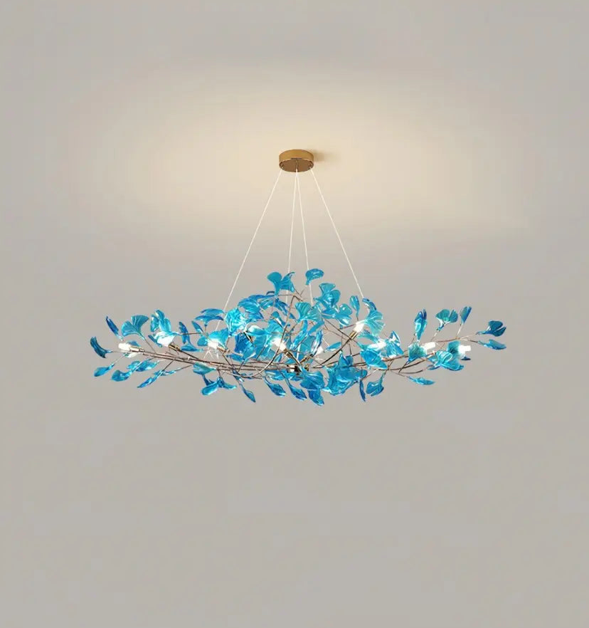 Acrylic Ginkgo Leaf Chandelier