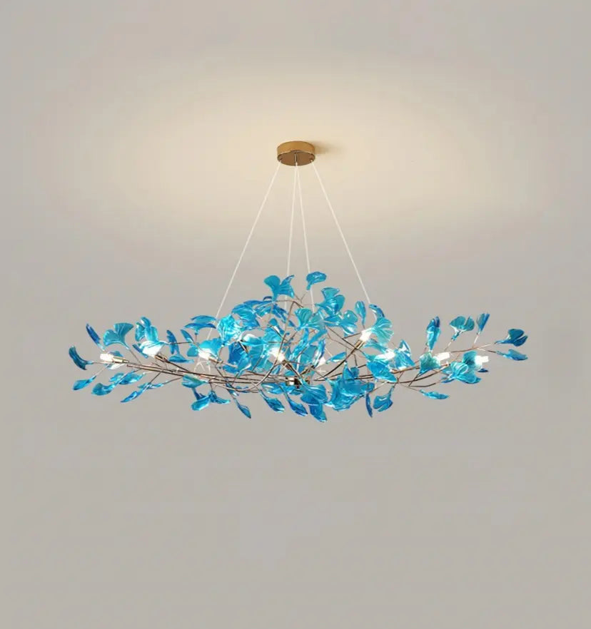 Acrylic Ginkgo Leaf Chandelier