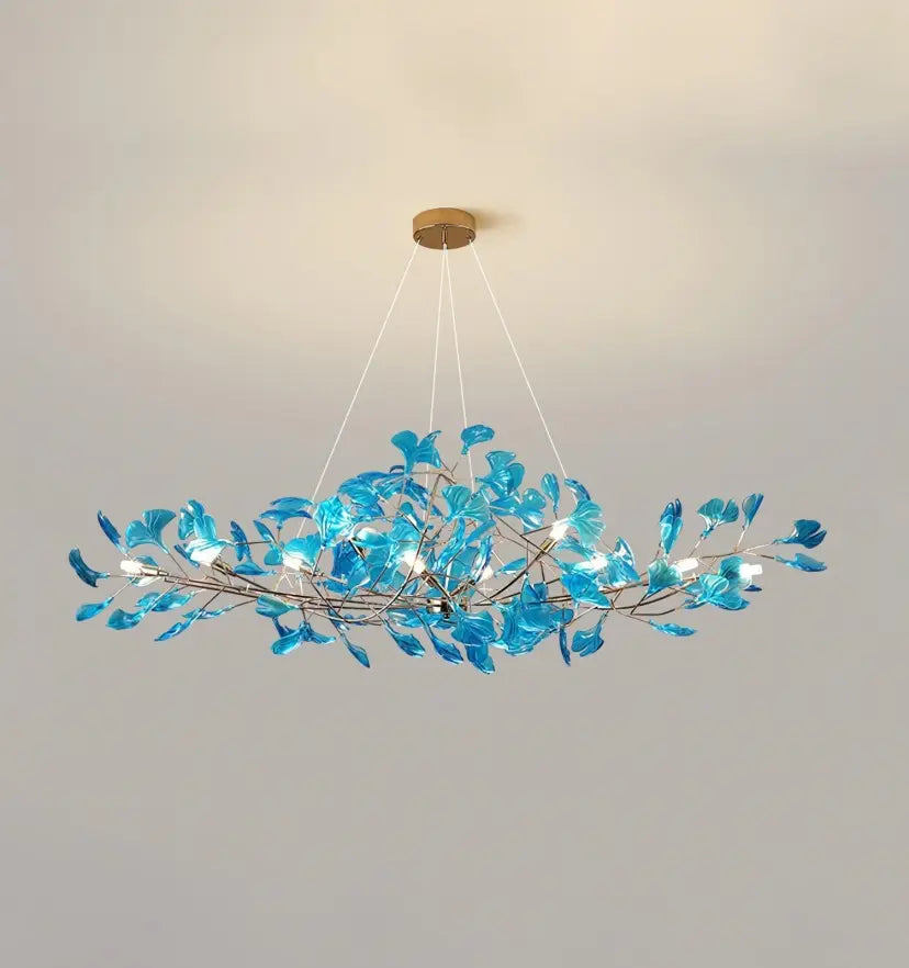 Acrylic Ginkgo Leaf Chandelier