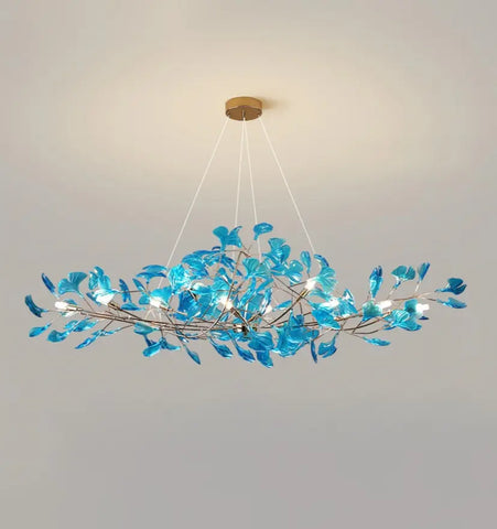 Acrylic Ginkgo Leaf Chandelier