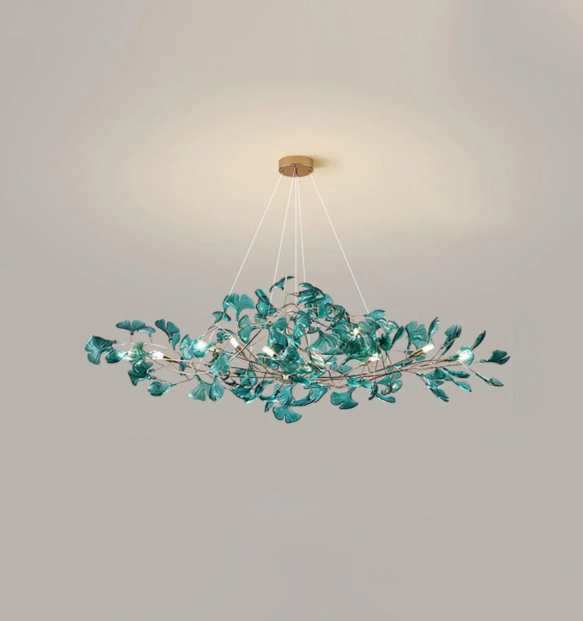 Acrylic Ginkgo Leaf Chandelier
