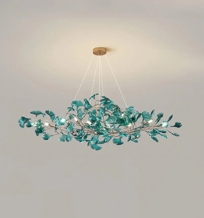 Acrylic Ginkgo Leaf Chandelier
