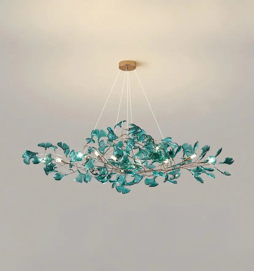 Acrylic Ginkgo Leaf Chandelier