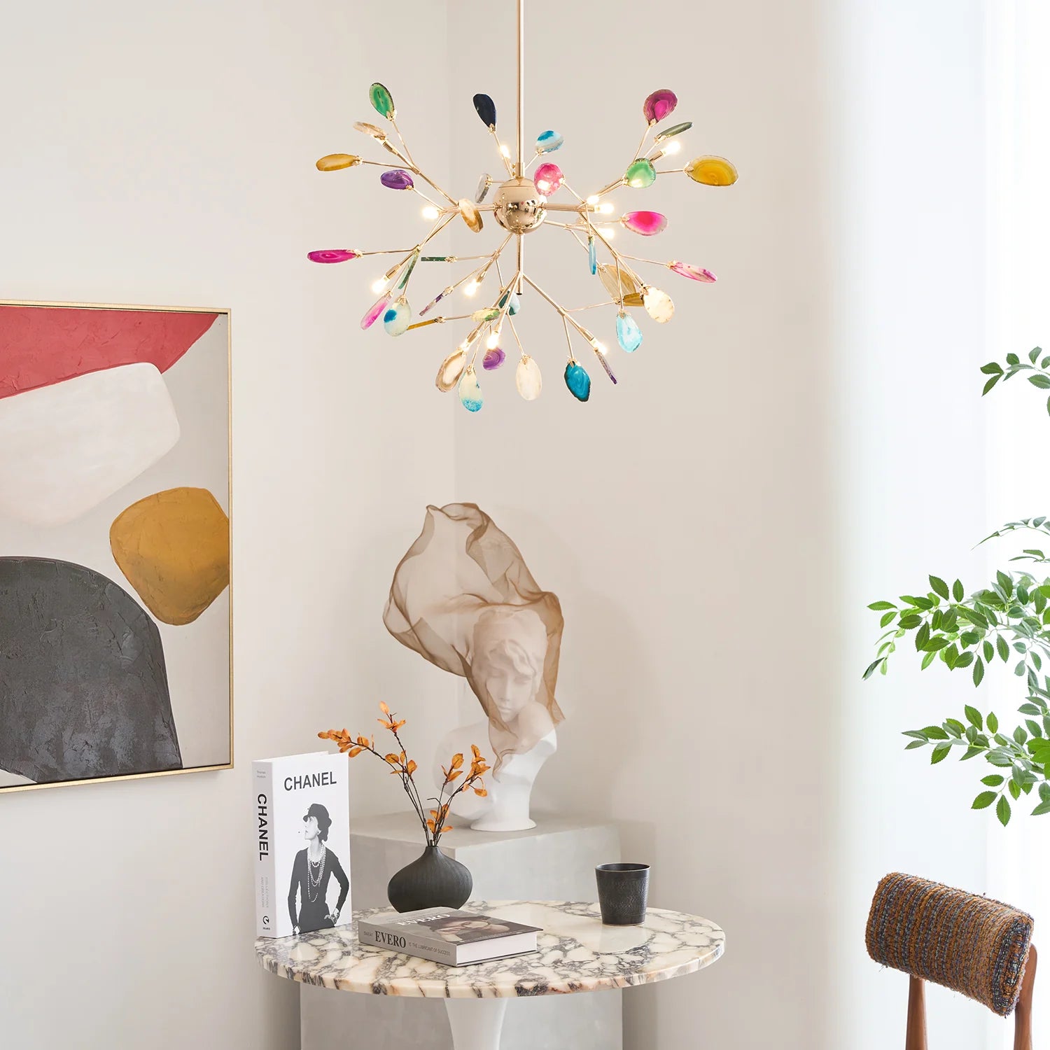 Agate Flake Chandelier - Yiarolight