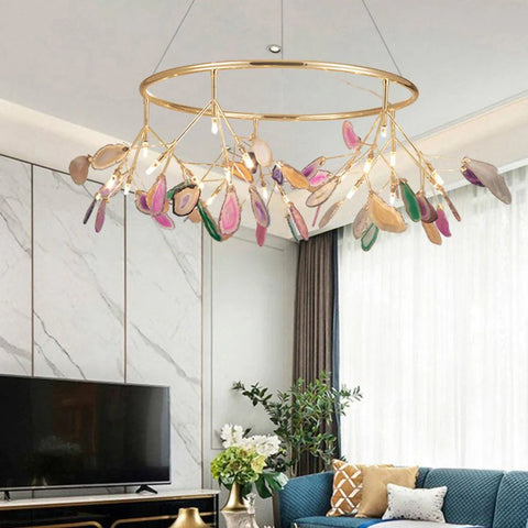 Agate Flake Chandelier - Yiarolight