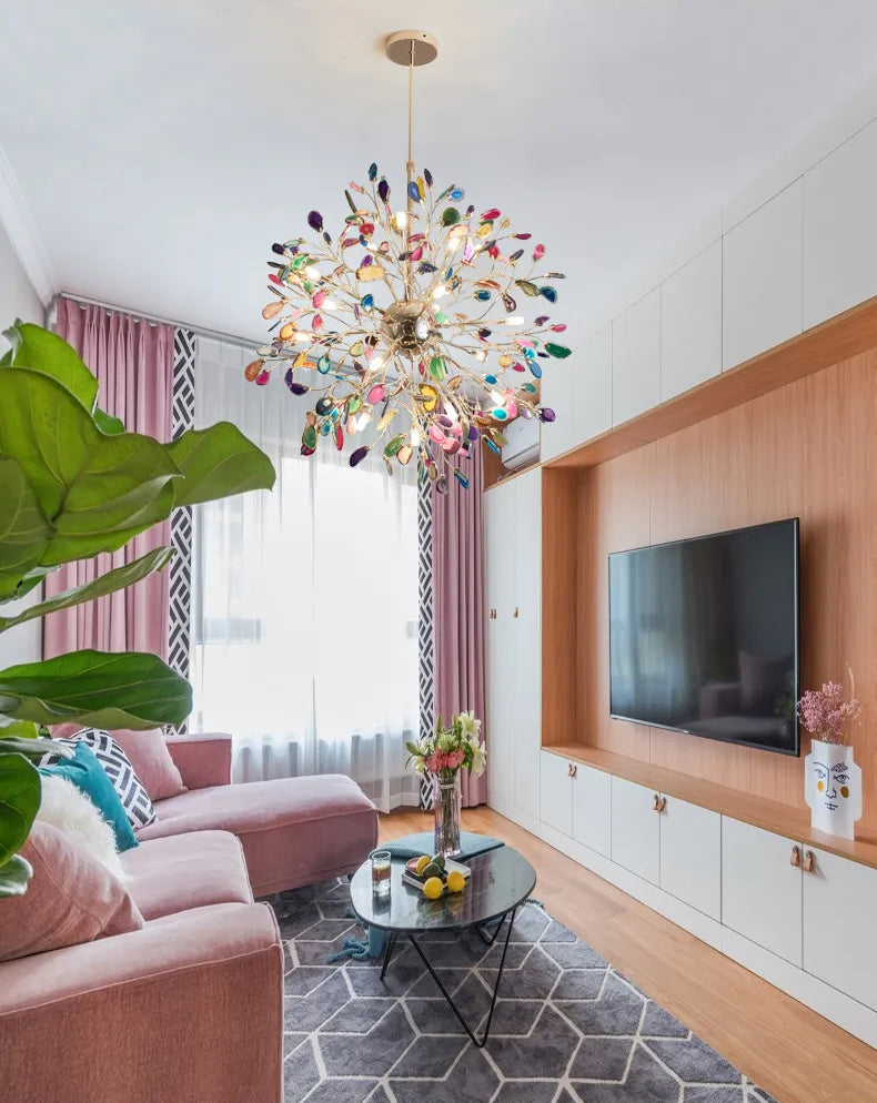 Agate Flake Chandelier - Yiarolight