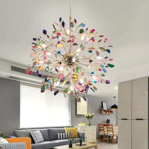Agate Flake Chandelier - Yiarolight