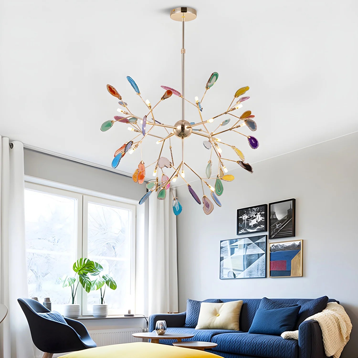 Agate Flake Chandelier - Yiarolight
